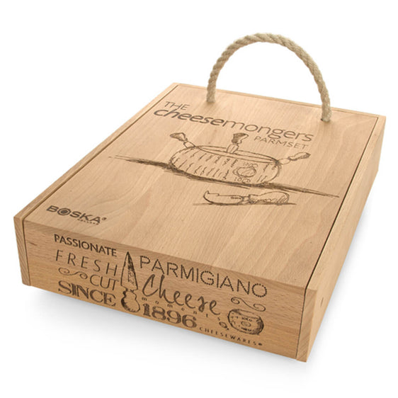010402 - BOSKA Cheesemongers Parm set Incl. 4 messen