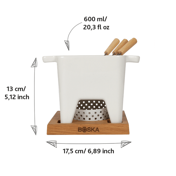 BOSKA 853544 Tapas Fondue Bianco L - 600 ml