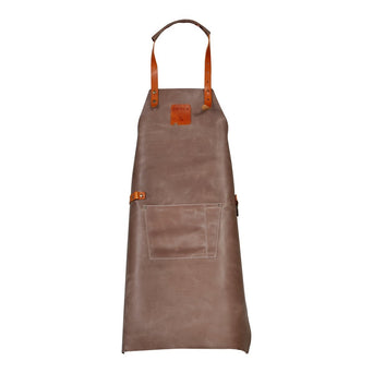 Mr. Smith Leren Schort Grijs Pocket 955055 - BOSKA Mr Smith Apron Gray Pocket