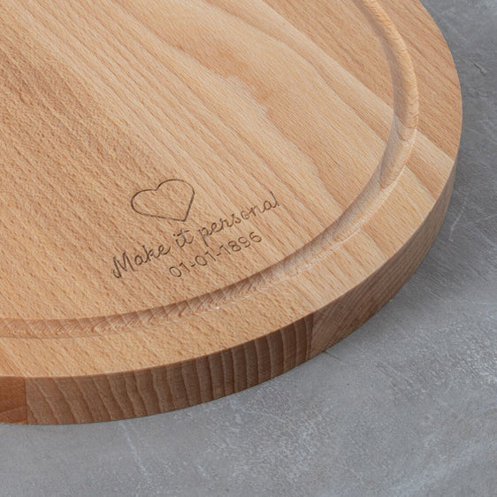 Serveerplank Rond Amigo M - ⌀ 23.4 cm - Personaliseer deze plank