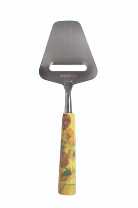 Kaasschaaf Mini Van Gogh - Zonnebloemen BOSKA Kaasschaaf Mini Van Gogh - Zonnebloemen - Kaasschaaf met een keramiek handvat - vooraanzicht