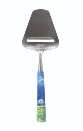 Kaasschaaf Van Gogh - Korenveld onder onweerslucht BOSKA Kaasschaaf van Gogh - Korenveld onder onweerslucht - Kaasschaaf met keramiek handvat - vooraanzicht