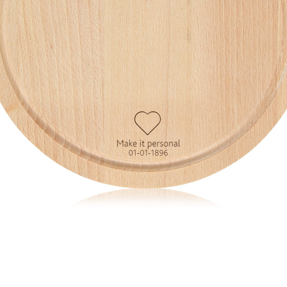 Serveerplank Rond Amigo M - ⌀ 23.4 cm - Personaliseer deze plank