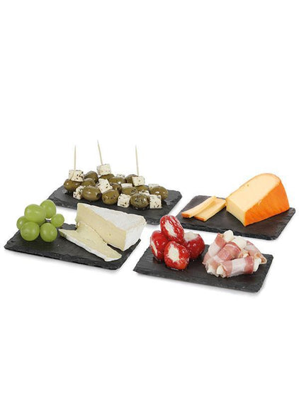 359003 BOSKA Tapas Plankjes Leisteen - Set van 4 - 16 cm