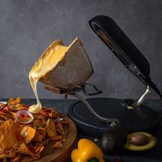 Raclette Quattro Zwart incl. UK plug
