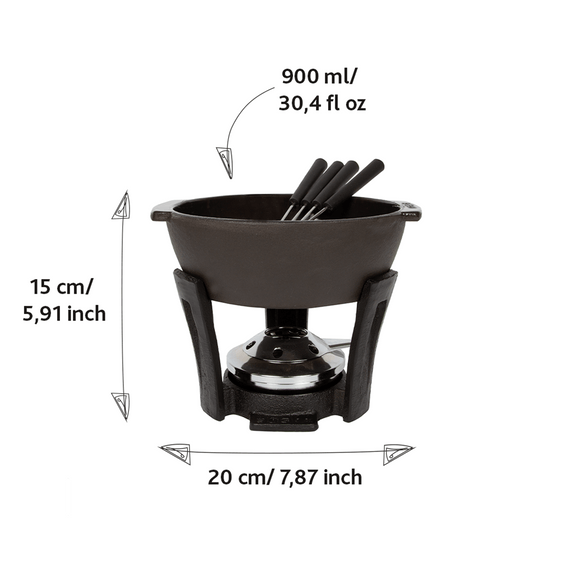 853549 BOSKA Kaasfondueset Party Pro - 900 ml