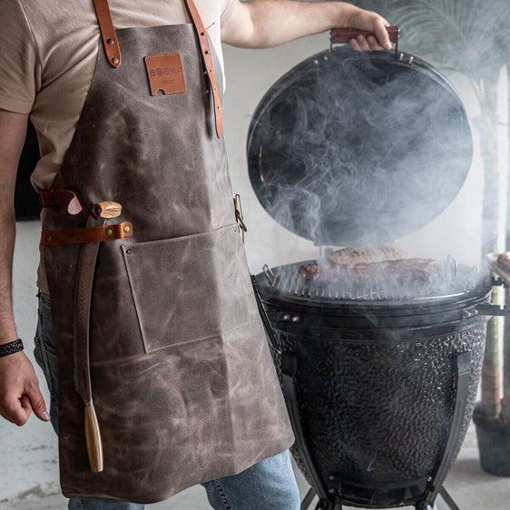 955055 - BOSKA Mr Smith Apron Gray Pocket