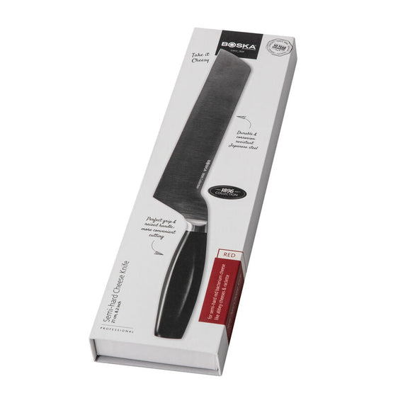 Professioneel Kaasmes Halfhard, Rood 210 mm