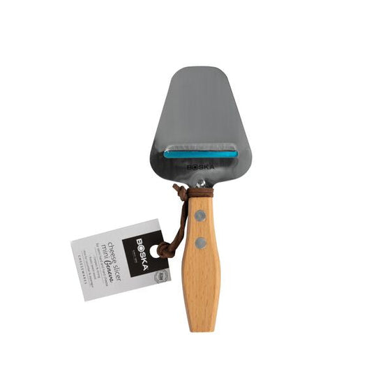 Mini kaasschaaf met een rustiek beukenhouten handvat